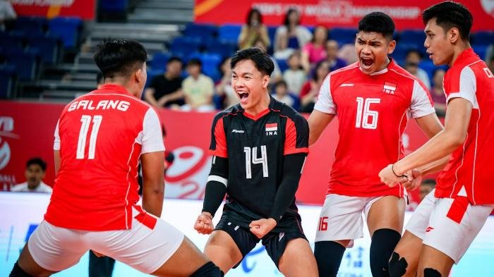 indonesia secures victory over puerto rico in set i with a score of 25 21 in the 2025 under 21 volleyball world cup
