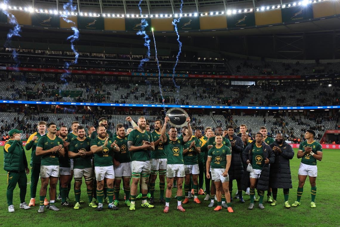 South Africa Celebrates Victory Over Australia in Rugby Championship
