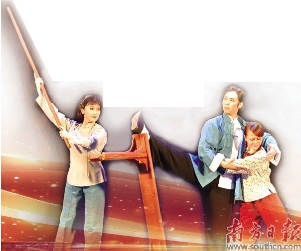 the stage in the midst of gun smoke3a the salvation of lingnan drama