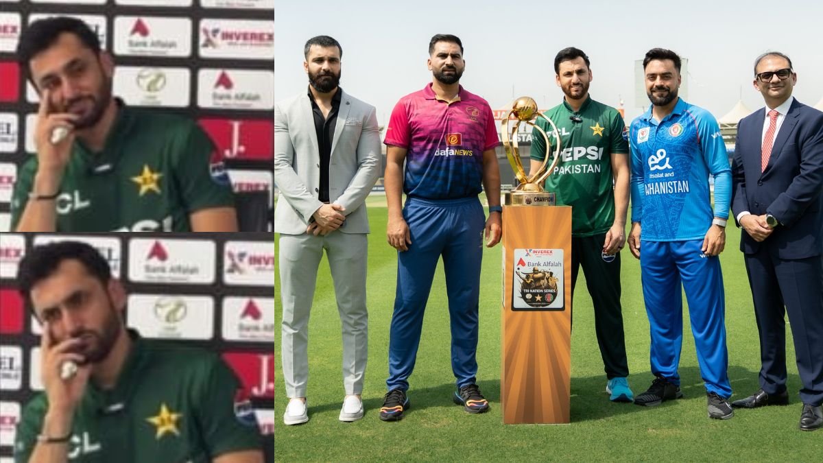 watch3a pakistan captain salman agha reacts to reporters second best team in asia comment for afghanistan