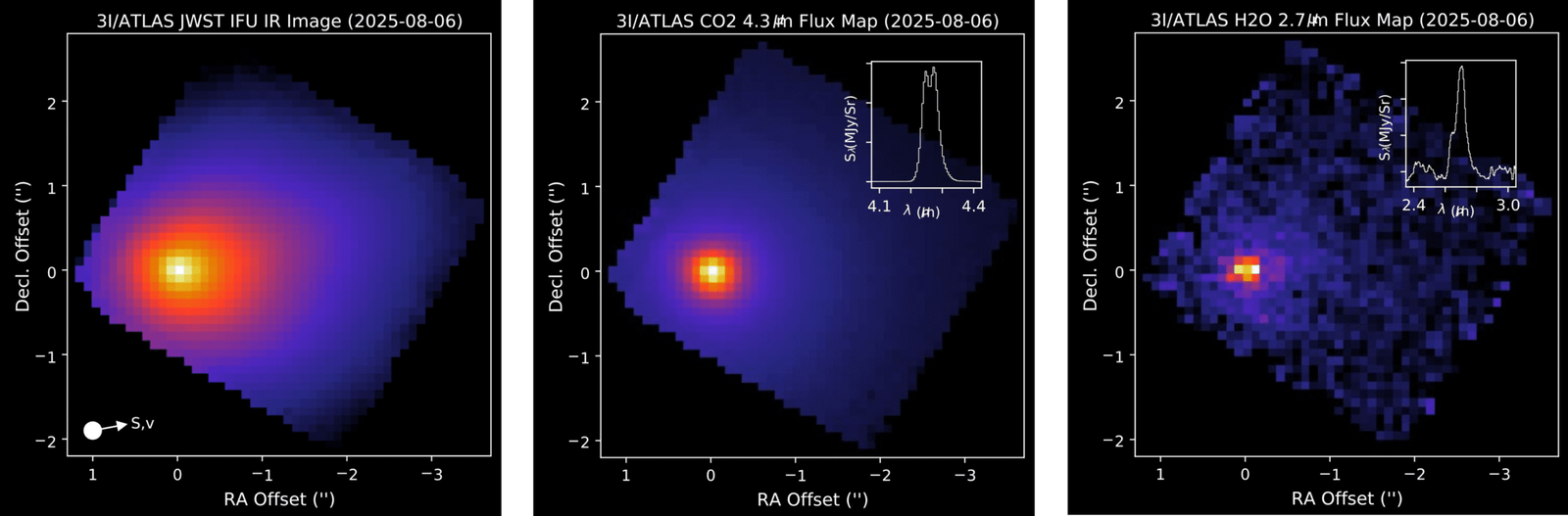 webb observations of interstellar comet 3i2fatlas
