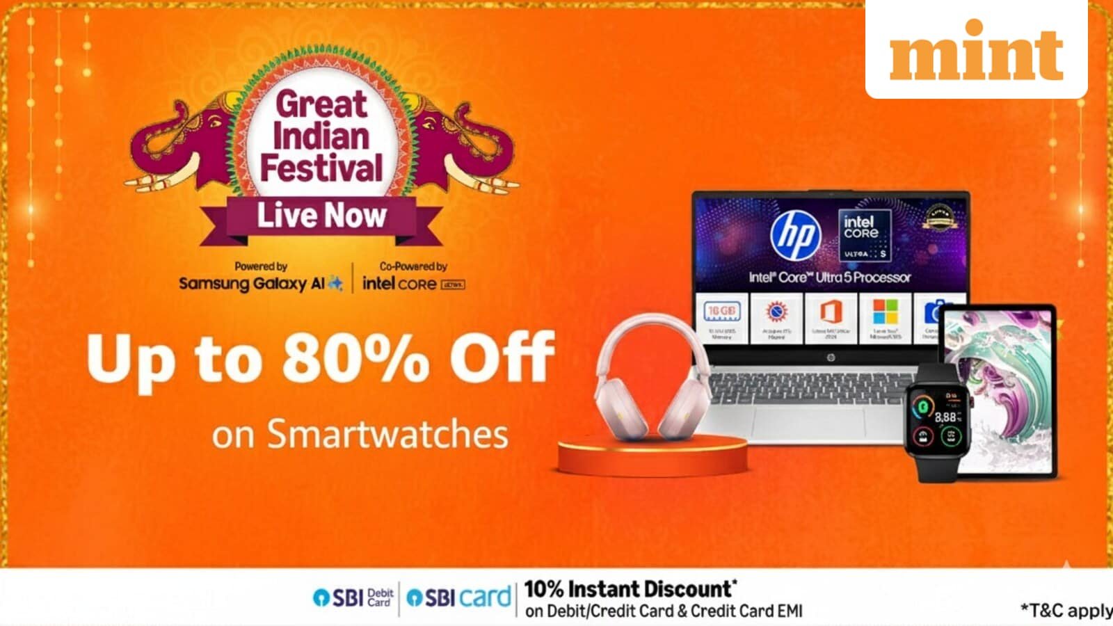 amazon great indian festival 20253a exclusive deals on smartwatches up to 8025 off