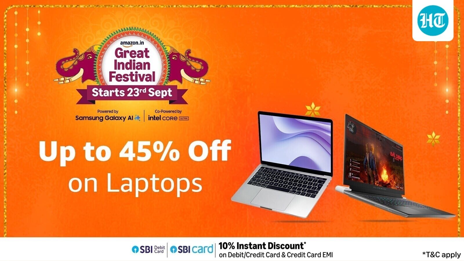 amazon great indian festival sale3a up to 4525 off on laptops for prime members