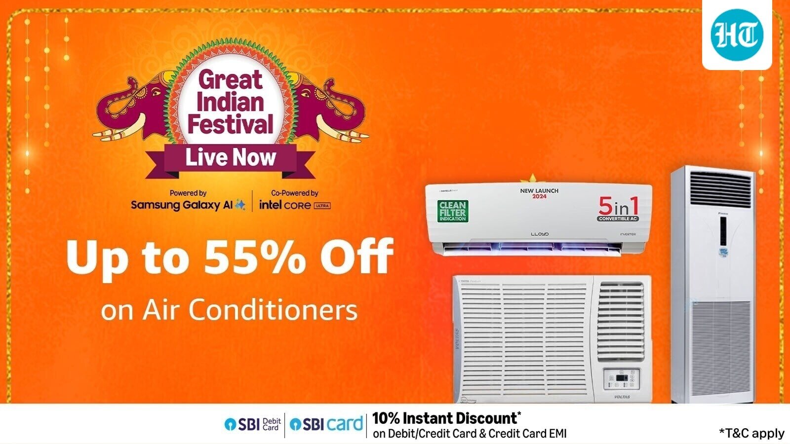 amazon great indian festival3a up to 5525 off on acs from top brands