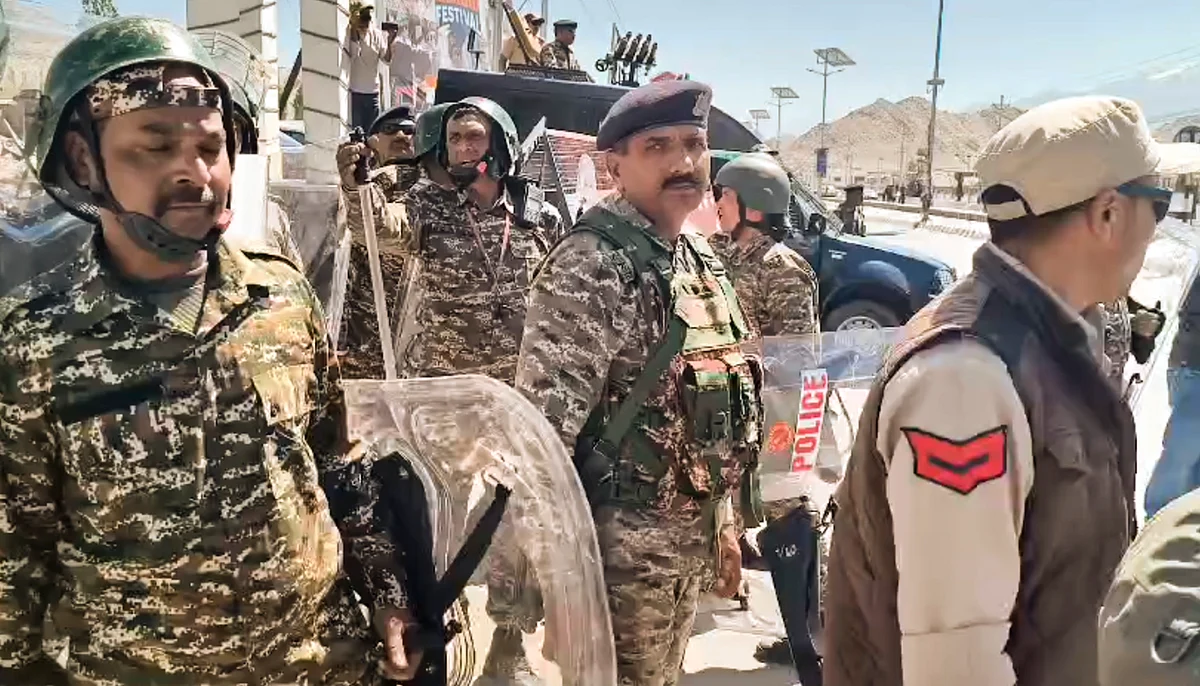 curfew continues in ladakh3a security forces keep a close watch