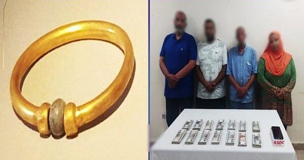 egyptian officials unveil tragic end to 32c000 year old golden pharaohs stolen bracelet