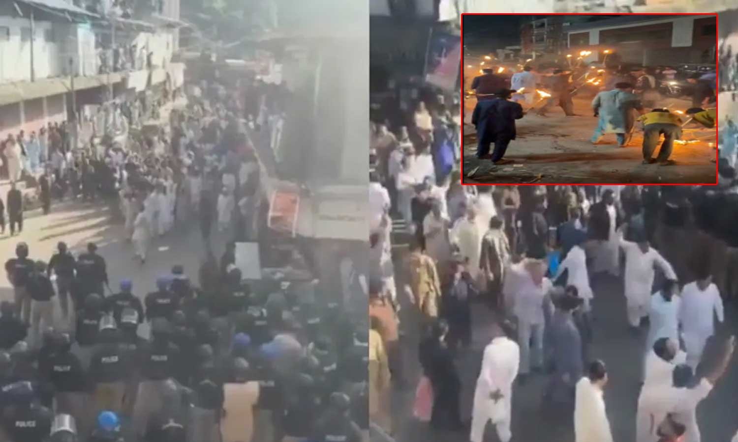 massive protests against shehbaz sharif government in pok thousands on streets