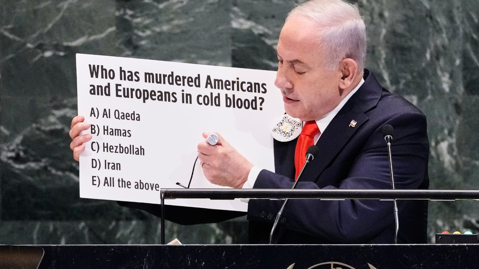 Netanyahu’s ‘pop quiz’ at UN: ‘Who shouts Death to America?’