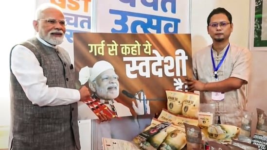 new gst rates live updates3a pm narendra modi urges shopkeepers to promote made in india products