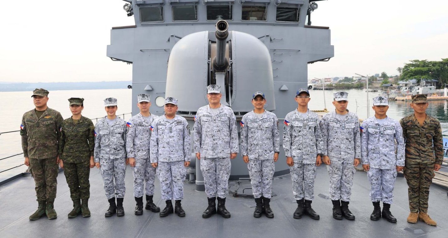 philippine navy ship participates in wargames in indonesia