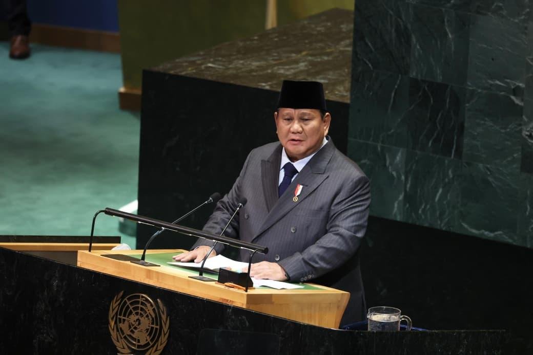 prabowo reiterates support for two state solution in palestine conflict at un general assembly
