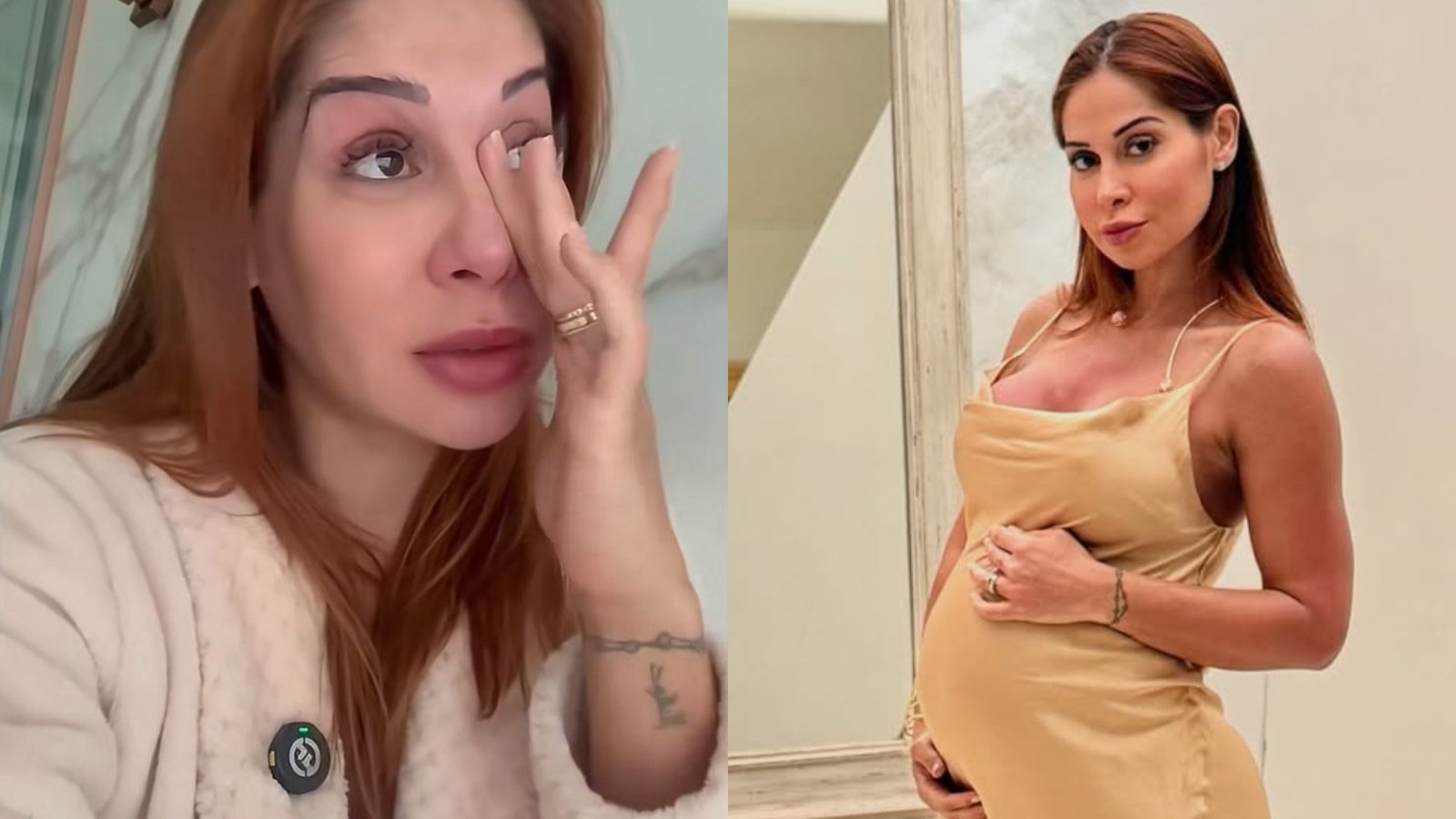 Pregnant Maíra Cardi cries and speaks out after windstorm in São Paulo shatters windows of her home; watch