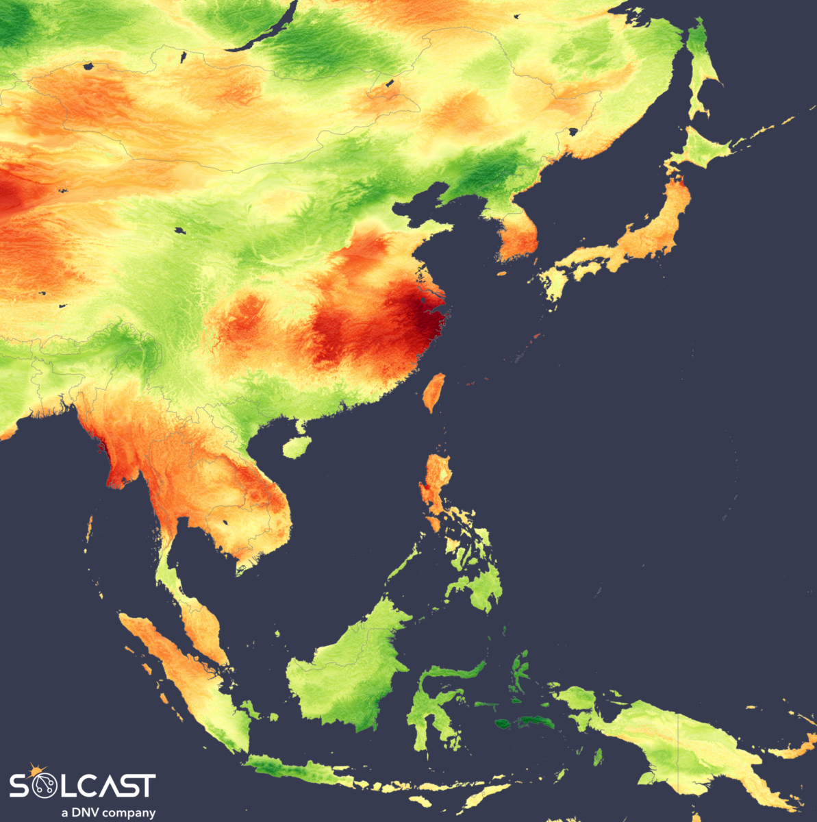 record solar gains despite extreme weather conditions in asia