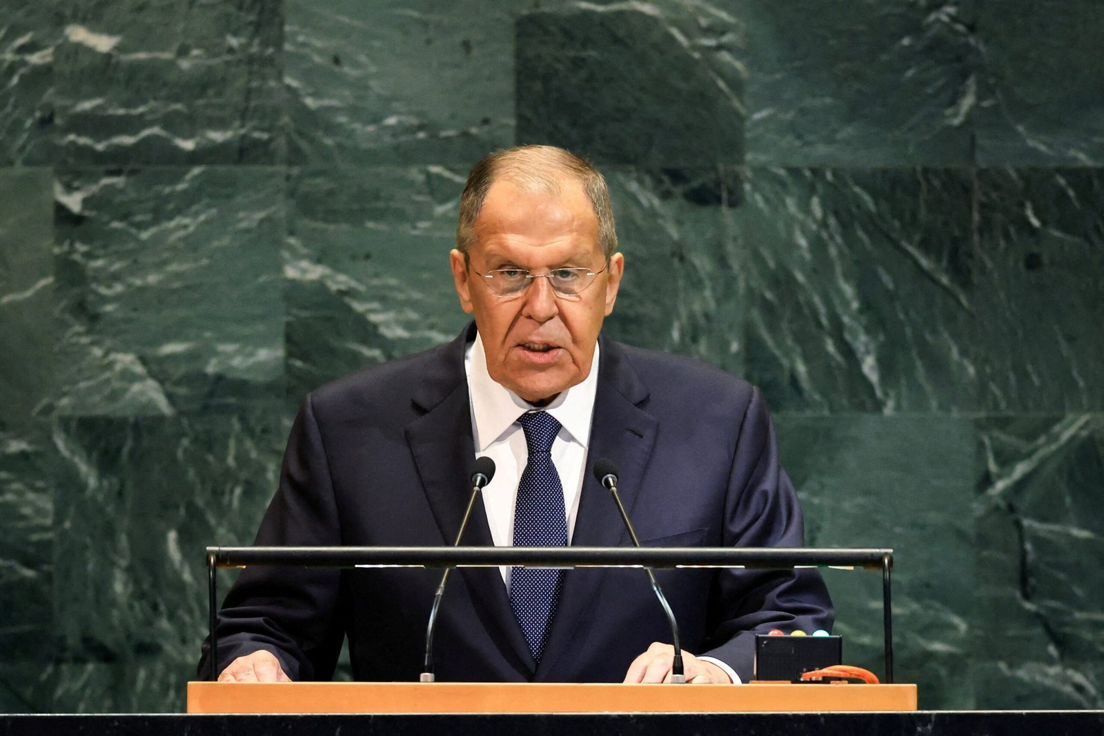 Russian Foreign Minister denies drone attack on Europe at the UN and warns of response to any NATO aggression against Russia