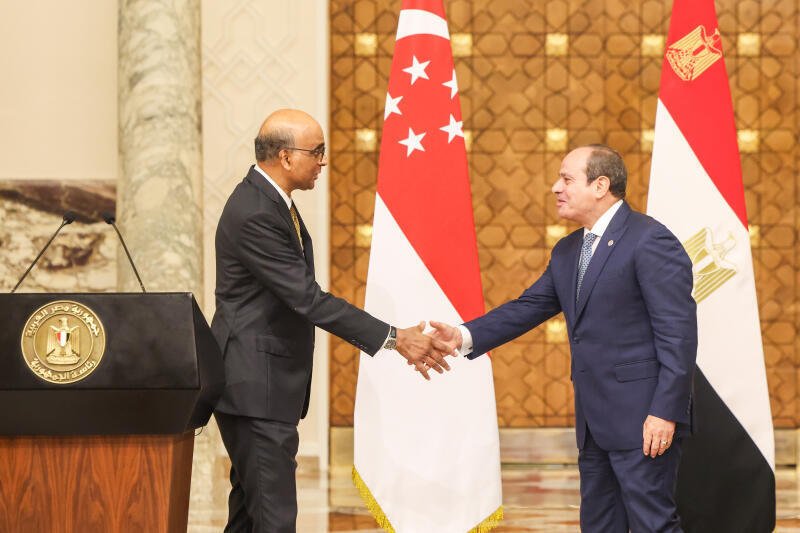 singapore to assist egypt in digitalising port following talks between presidents tharman and sisi