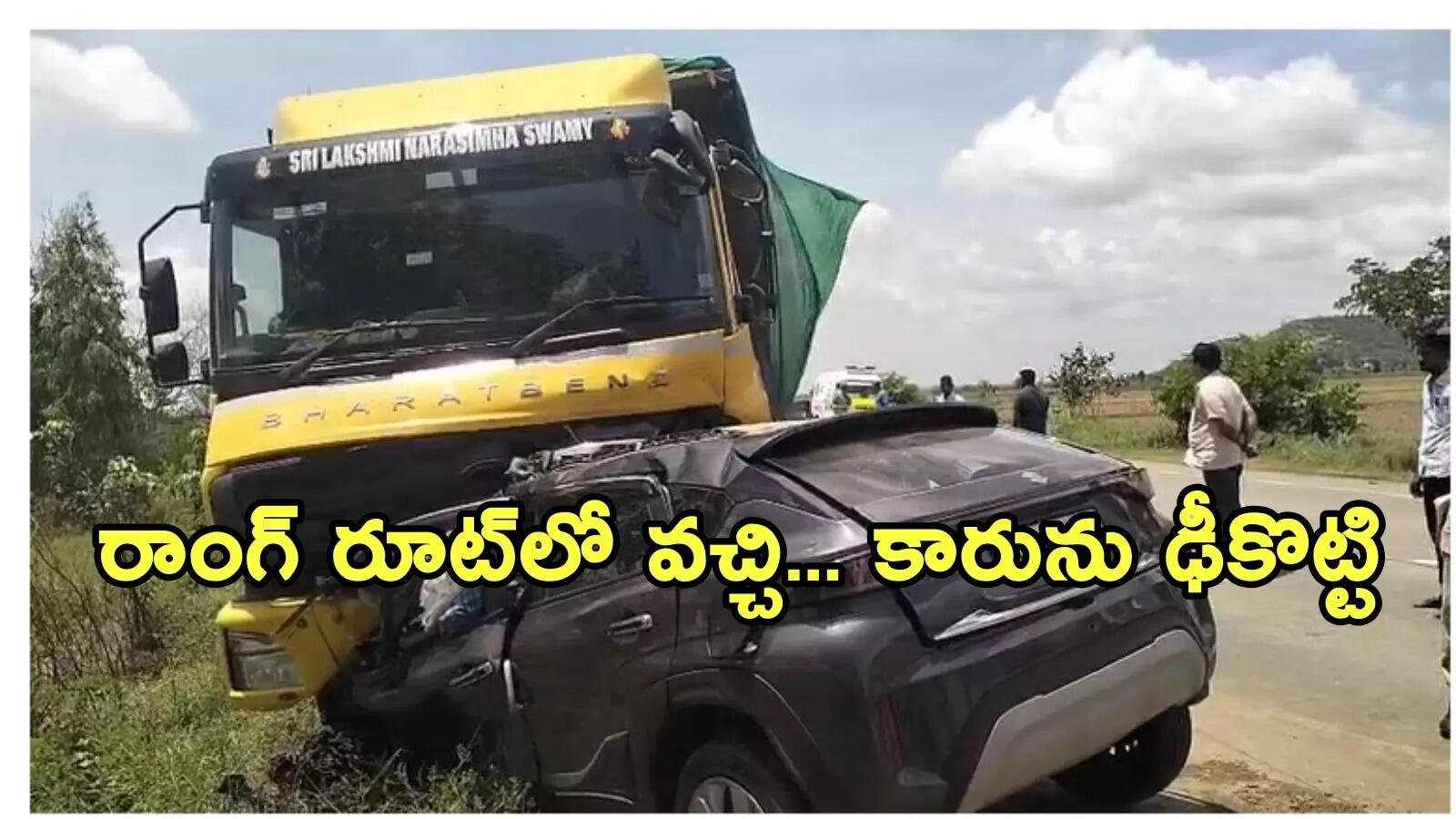 tragic accident in nellore3a seven killed in road mishap