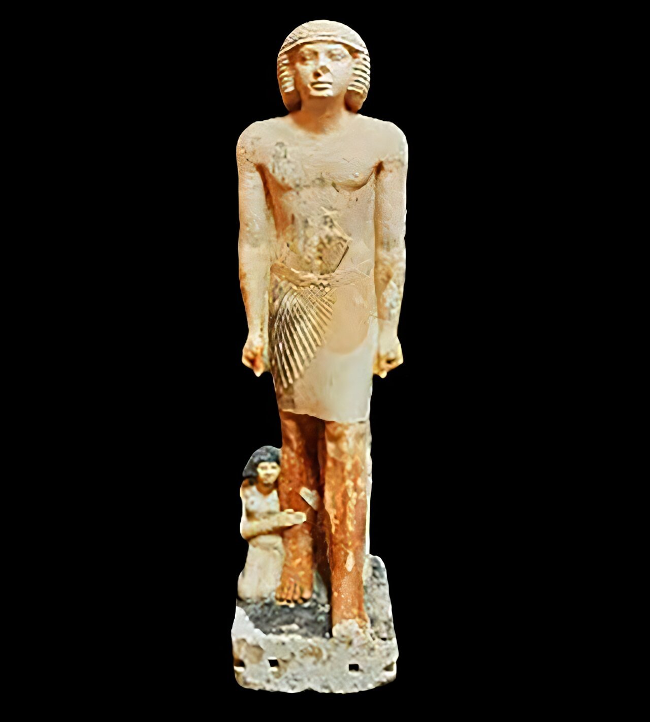 unique egyptian family statue unearthed in saqqara