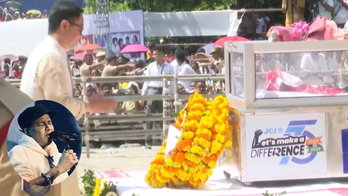 zubeen garg funeral live3a state honor for zubeen gargs farewell2c last rites commence