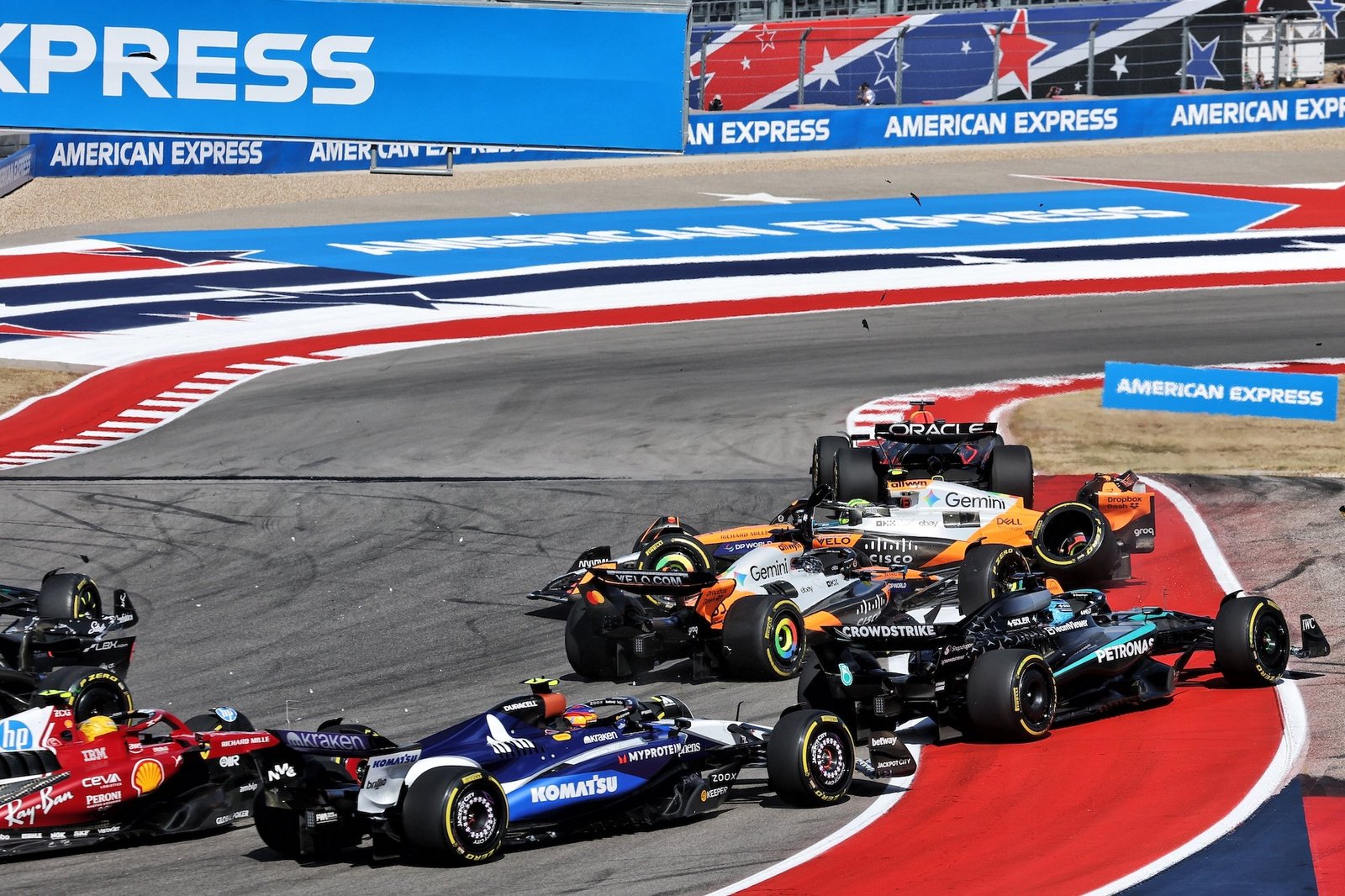 F1: Verstappen Wins as McLarens Crash and Retire in US Sprint Race