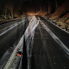 Fresh Russian Island Road Markings Destroyed by Drivers