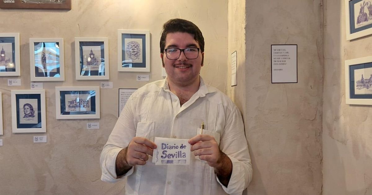 From Napkins to Canvases: Manuel Barragán transforms the ordinary into solidarity art in Triana