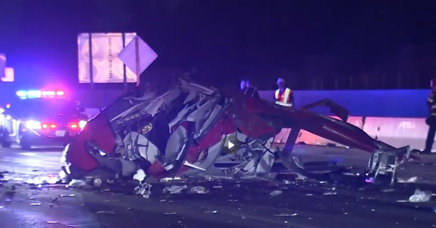 Helicopter Crashes on Highway in California’s Capital