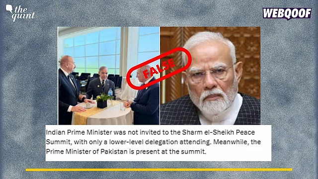 PM Modi Not Invited For Gaza Summit? No, Claim is False!