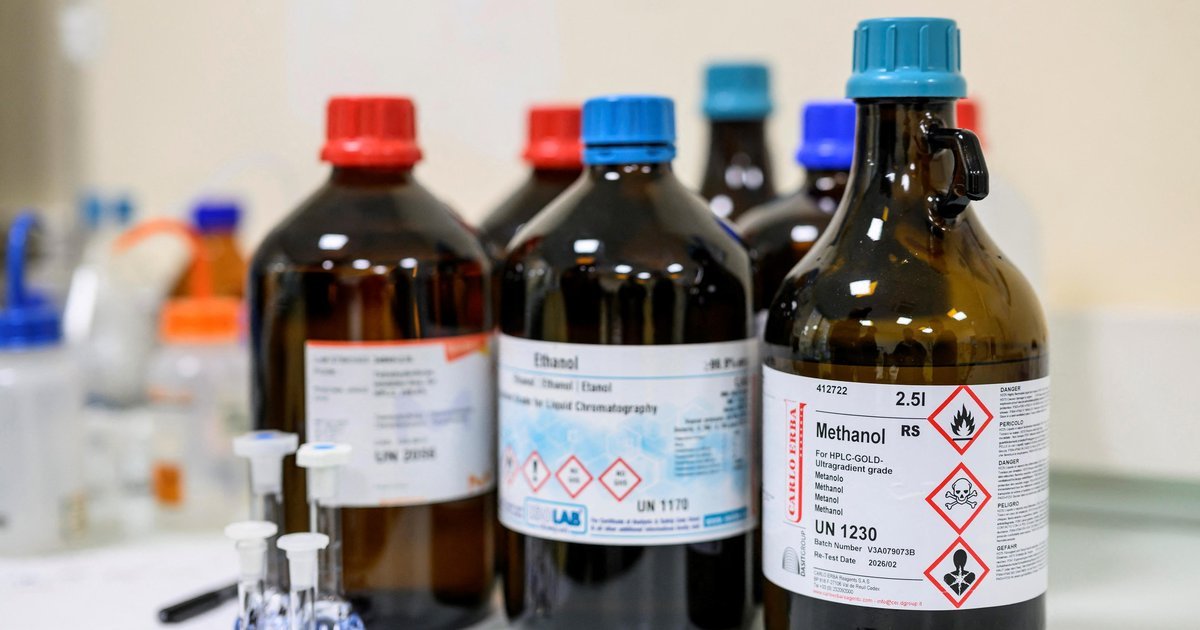 Rio Grande do Sul reports two suspected cases of methanol poisoning, according to Ministry of Health