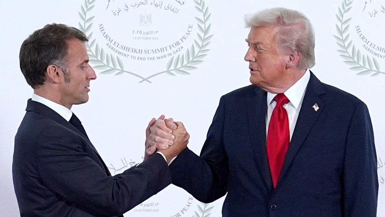 Trump and Macron Share 26-Second Marathon Handshake in Egypt
