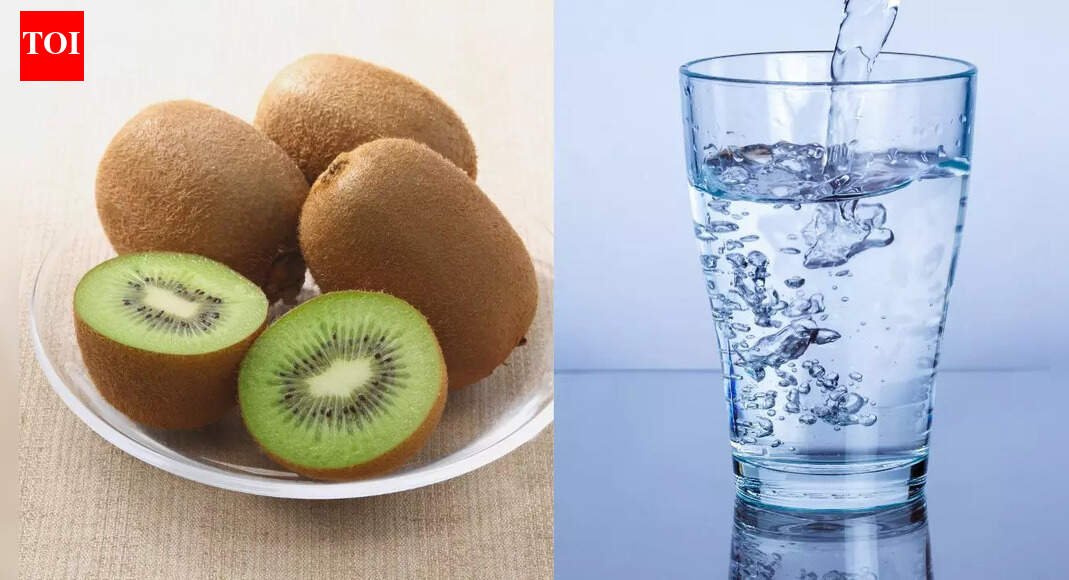 Eating two kiwis a day and drinking mineral water for constipation relief