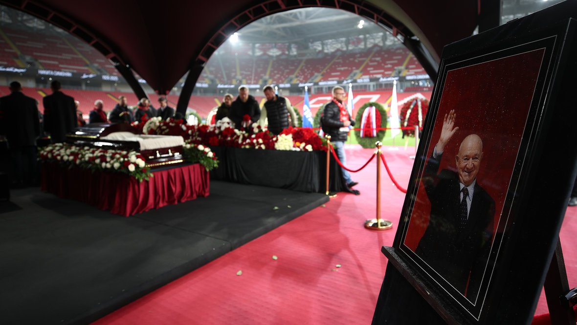 Farewell Ceremony for Nikita Simonyan Held at Spartak Stadium