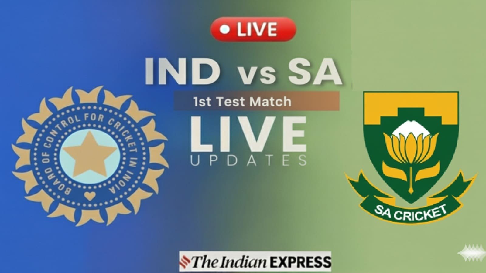 IND vs SA 1st Test Live Cricket Score, India vs South Africa Today Match