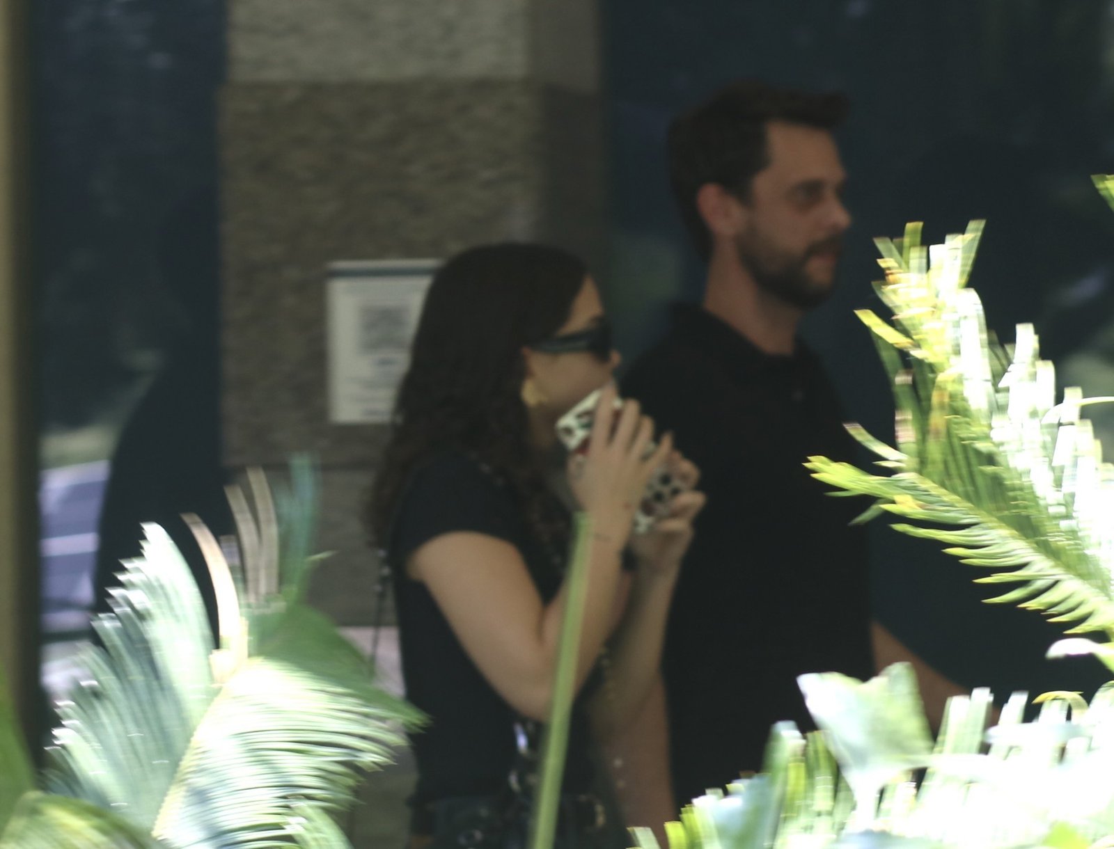 Mel Maia arrives at her mother’s funeral, Debora Maia, in Rio de Janeiro