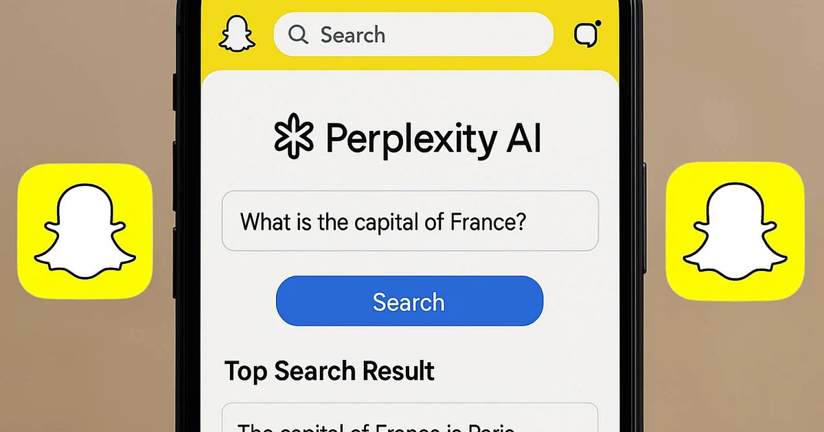 Perplexity AI to be Integrated into Snapchat, Huge Increase in Share Prices Expected