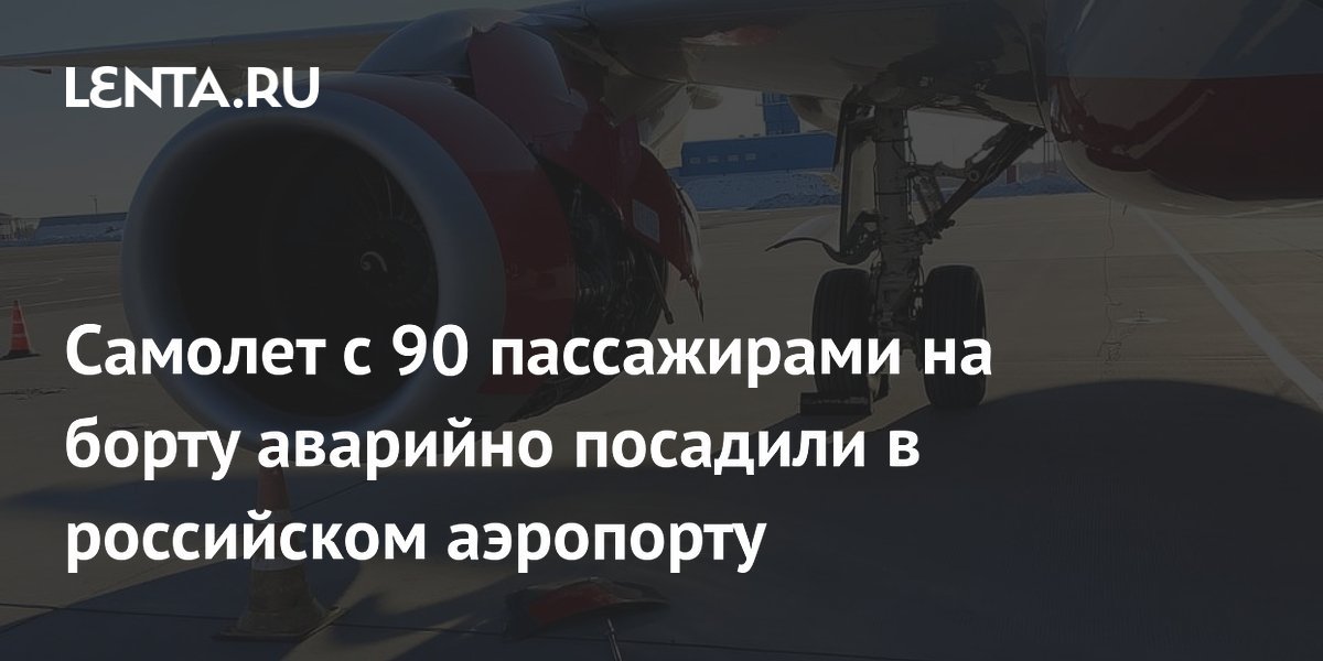 Plane with 90 passengers on board made an emergency landing at a Russian airport