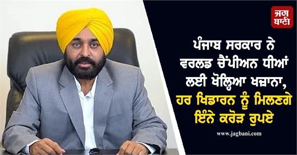 Punjab Government Opens Treasure for World Champion Daughters, Each Athlete to Receive Billions of Rupees