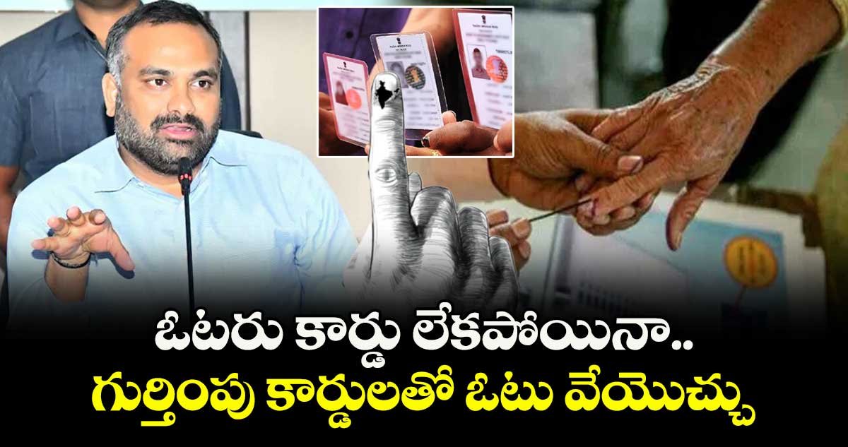 Voter ID card lost? Vote with other identity cards: ECI Official Karnan