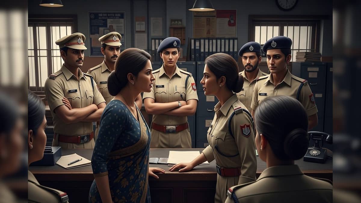 Woman creates a huge spectacle at Hatkesh police post in Ahmedabad