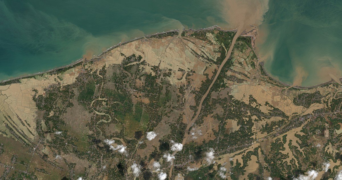 Devastating Impact of Record Rainfall in Asia Shown by Satellite Imagery